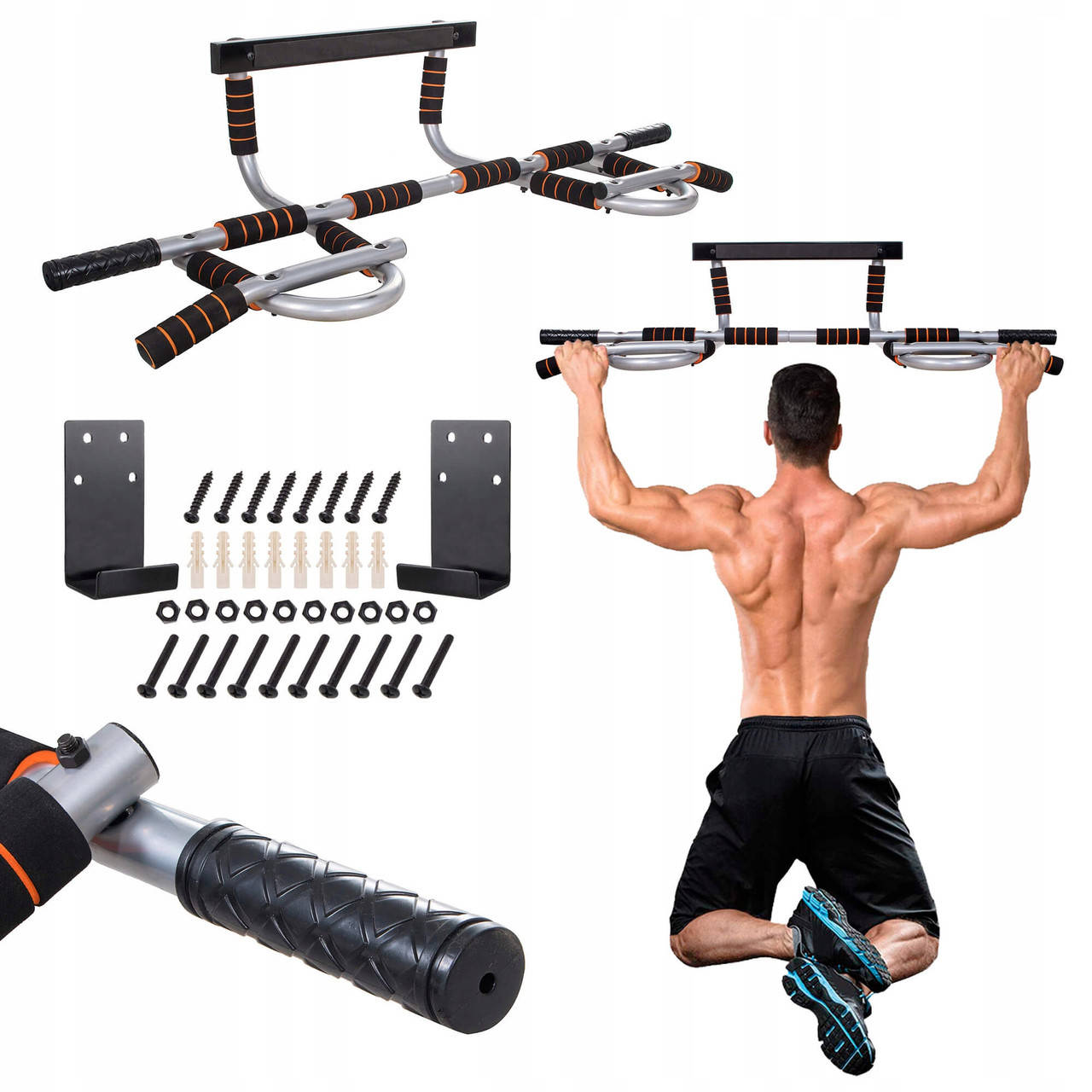 

Турник-тренажер многофункциональный Springos Iron Gym Pro, Разные цвета