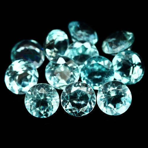 

Натуральный Апатит параиба круг 4.0-4.2мм 0.30ct, Голубой