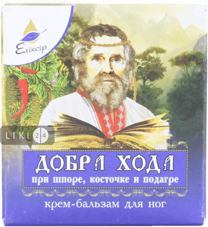 

Бальзам для ног Эликсир Добра хода при шпоре, косточке и подагре, 10 г