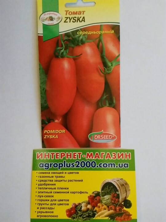 

Семена Томат детерминантный Zyska 0,2 грамма Torseed