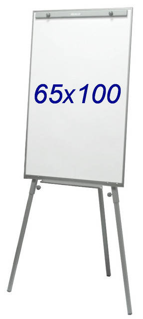 

Флипчарт магнитный маркерный 65х100 см на треноге Эко Плюс UkrBoards. Фліпчарт білий маркерний, Белый