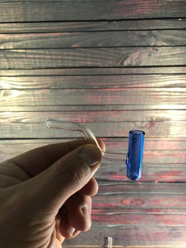 

Стеклянная трубка для курения Oil Sherlock Tube Mini Blue, Синий