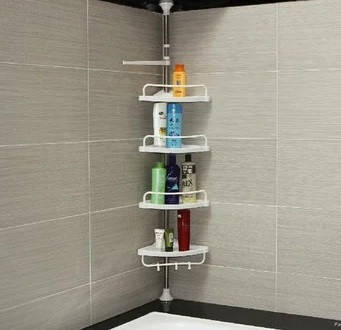 

Раздвижная полка для ванной комнаты углавая Aidesen ADS-188 Multi Corner Shelf,ТС