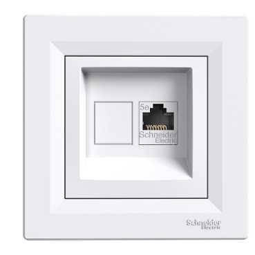 

Розетка компьютерная RJ45 кат, 5 UTP Schneider Electric Asfora
