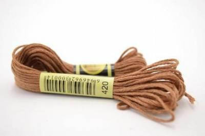 

Нитки мулине для вышивки СХС-420 фундук , 8м, Коричневый