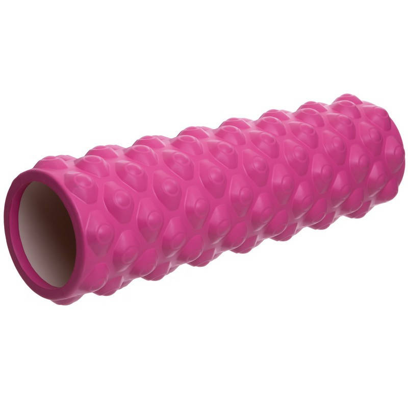 

Ролик массажный для йоги, пилатеса, фитнеса Grid Bubble Roller FI-6672 розовый