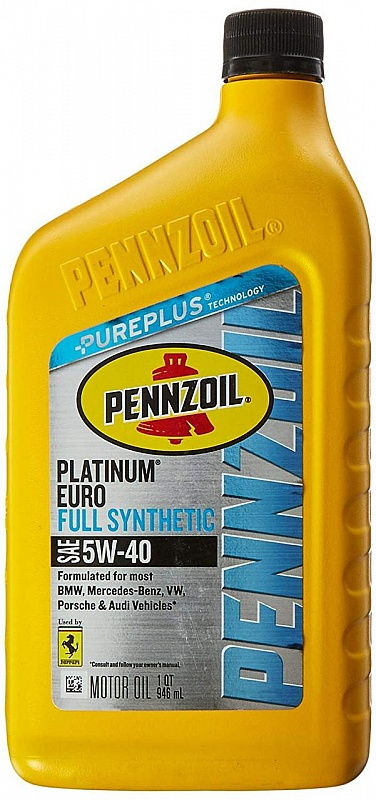 

Моторное масло Pennzoil Platinum Euro 5W-40 0.946л