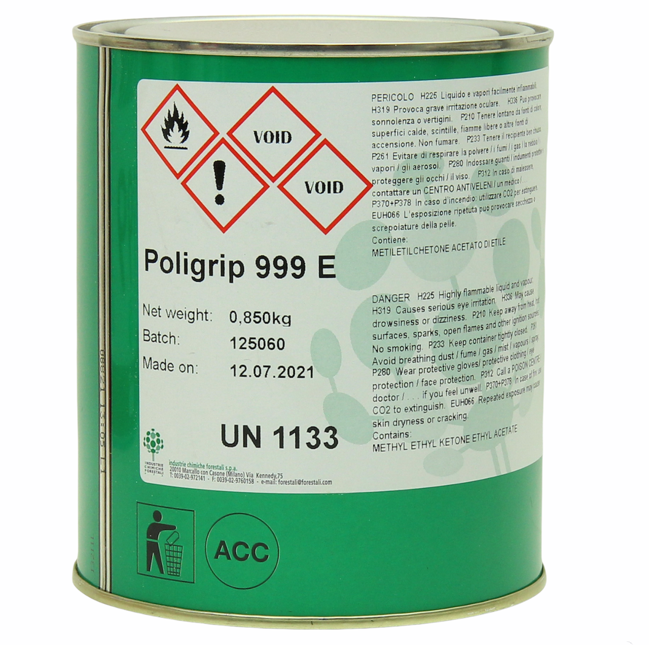 

Полиуретановый термостойкий клей Poligrip 999 для пвх, кожи, резины 1 л