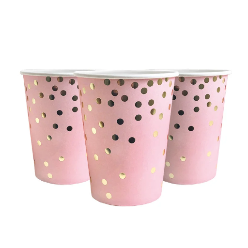 

Стаканчики одноразовые детские " Конфетти на розовом " 10 шт/уп