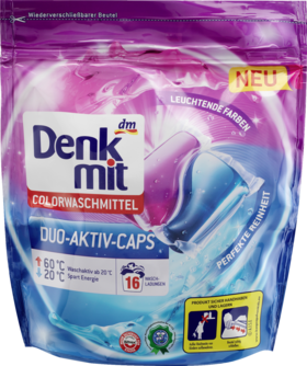 

Капсулы для стирки Denkmit Colorwaschmittel Duo-Aktiv-Caps, 20 шт.