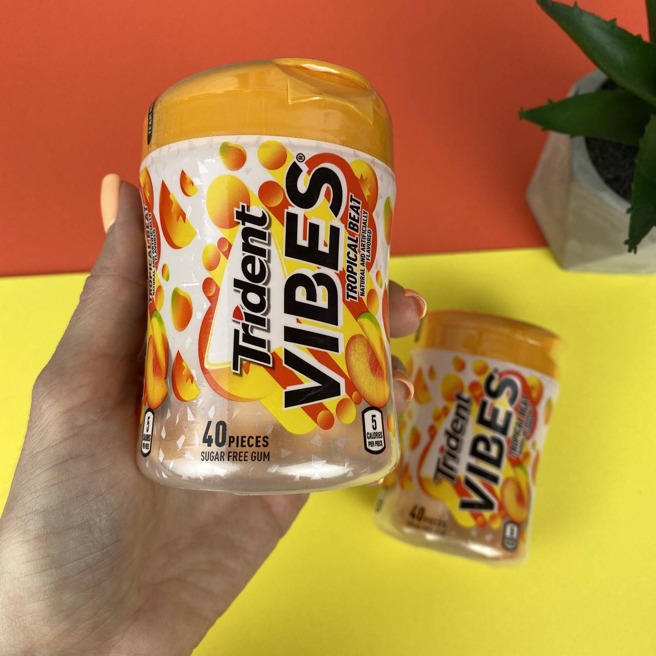 

Жевательные подушечки со вкусом манго и персика без сахара Трайдент Trident Vibes 40 шт