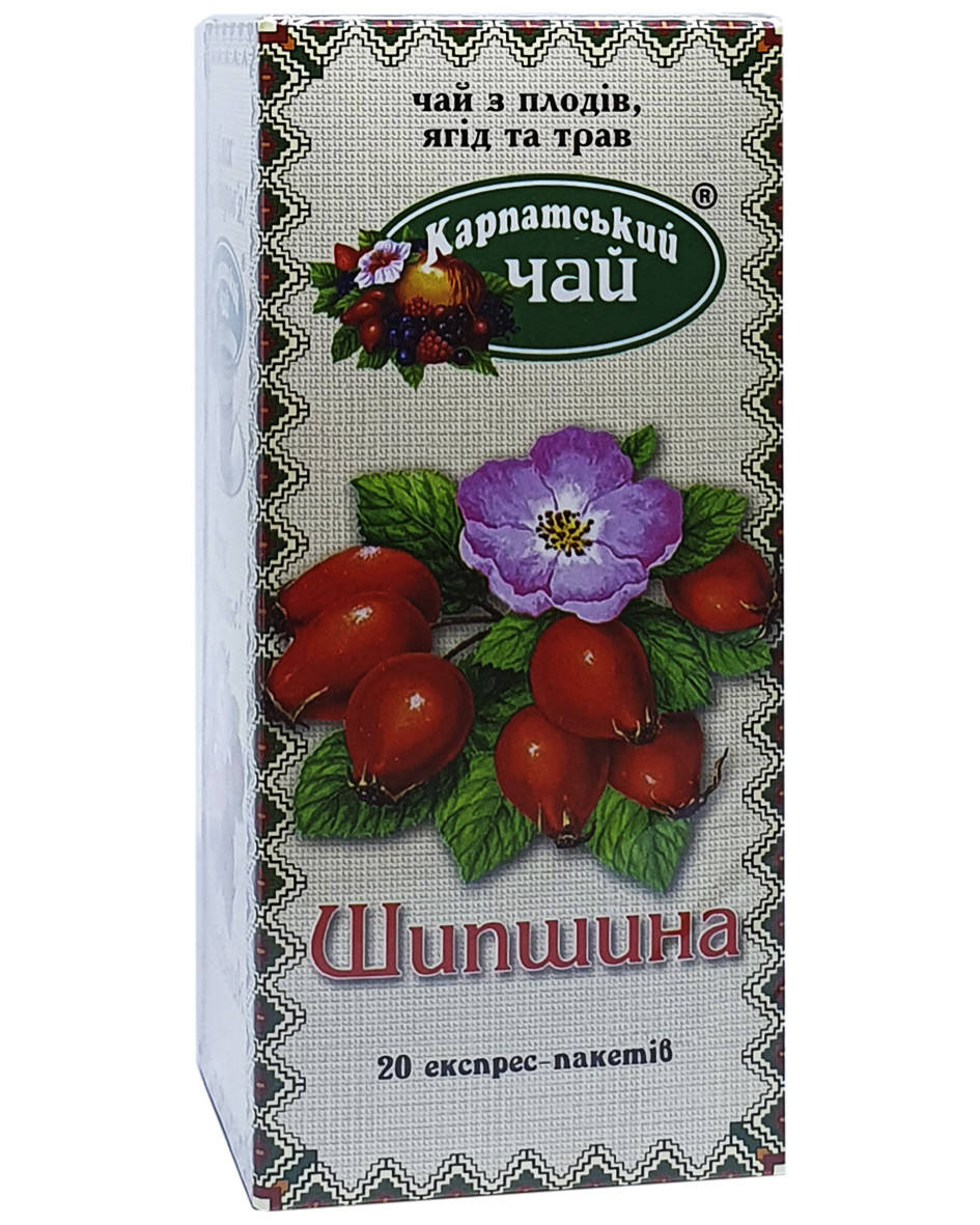 

Чай фруктовый в пакетиках Шиповник Карпатский чай 20 шт х 2 г (967)