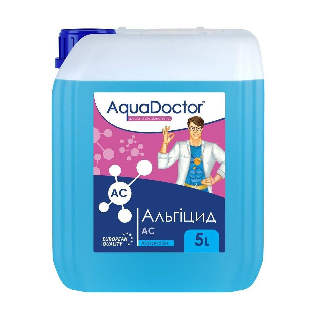 

Альгицид Aquadoctor AC средство против водорослей для бассейна, 5 литров
