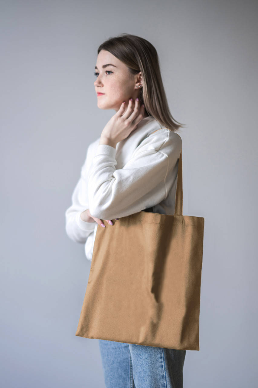 

Эко-сумка Грета Черная Бежевый