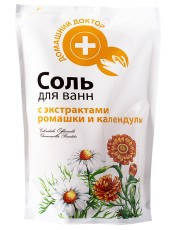 

Соль с ромашкой и календулой дой-пак 500г Домашний Доктор