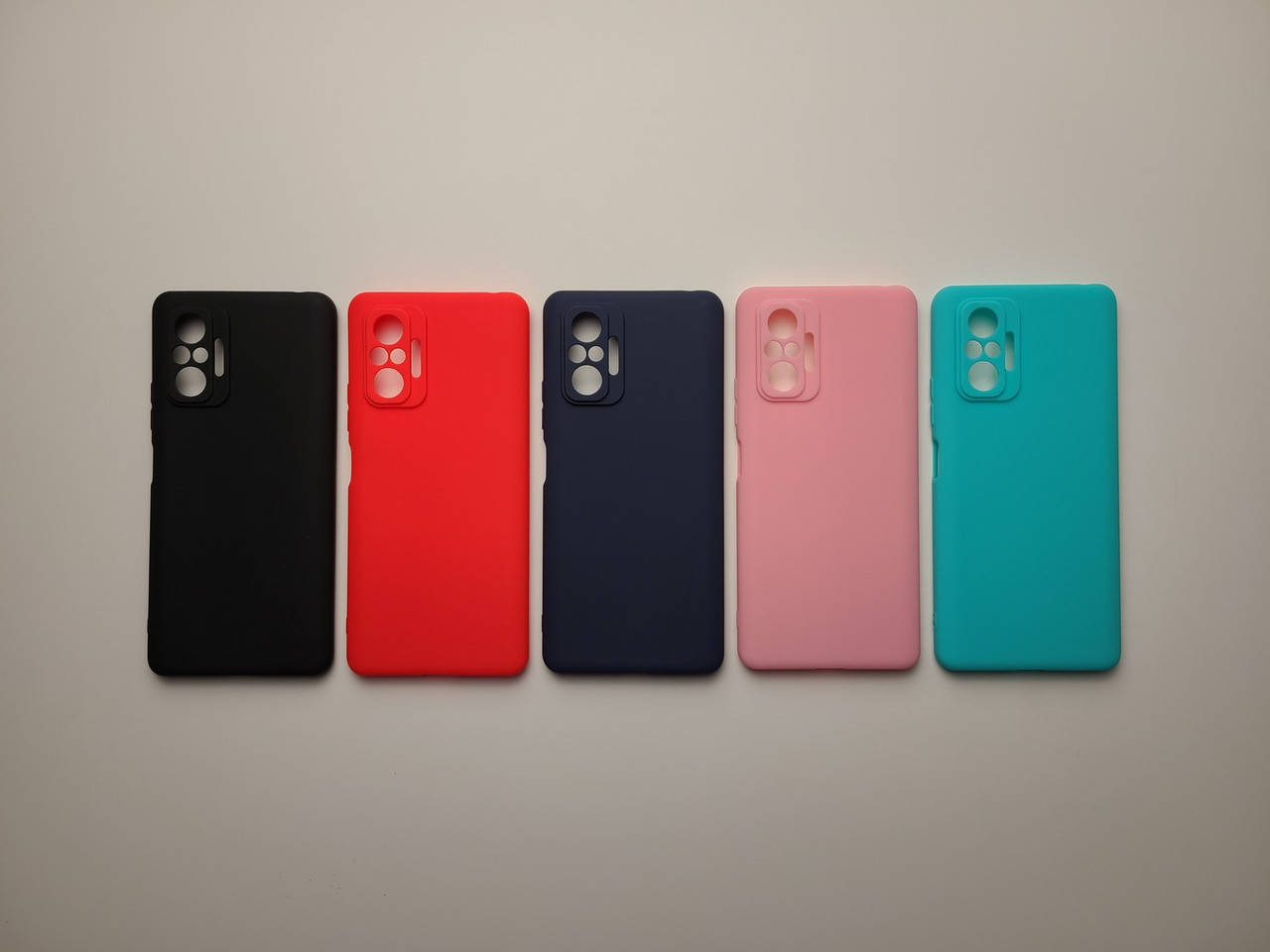 

Цветной TPU чехол для Xiaomi Redmi Note 10 Pro, Разные цвета