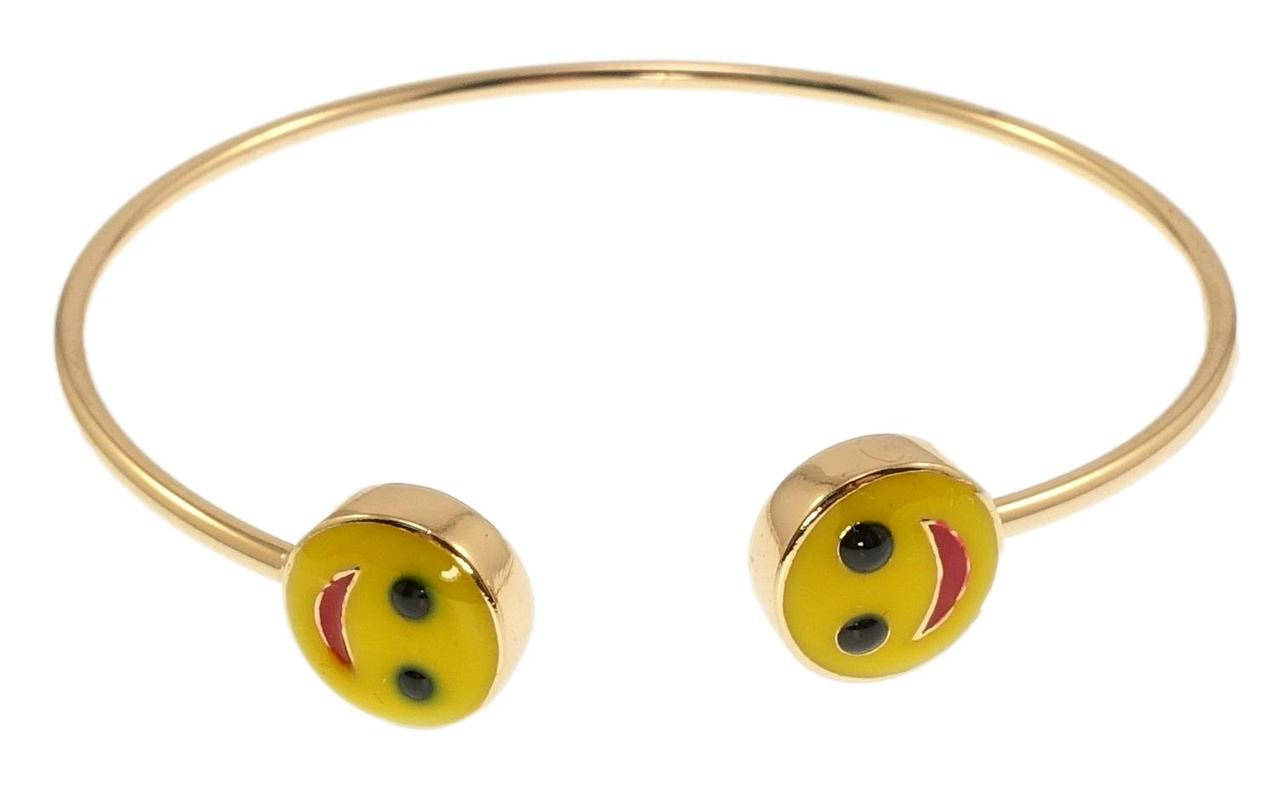 

Браслет детский Xuping Позолота 18K "Смайлик покрытие эмаль" ø 4,7 см