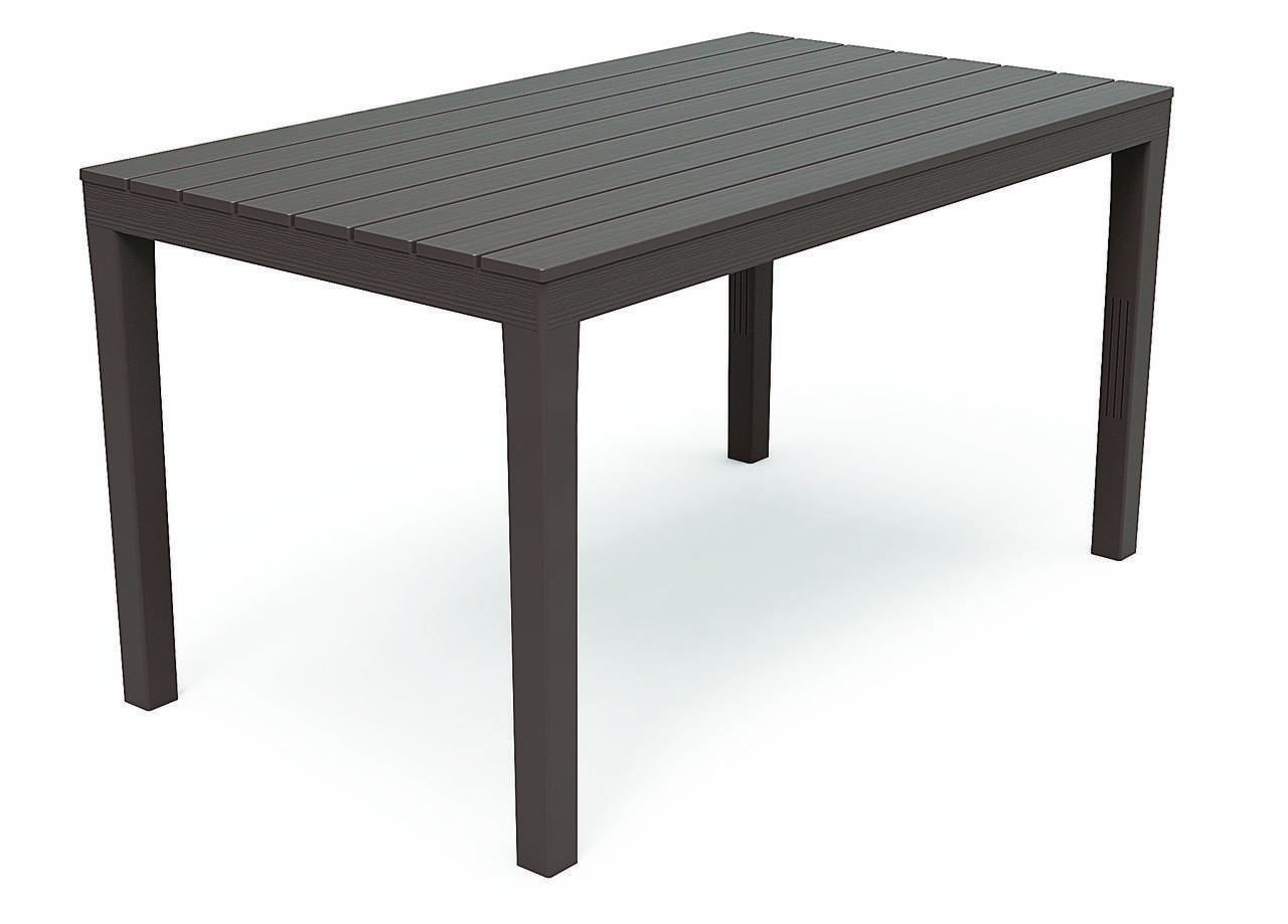 

Стол пластиковый SUMATRA коричневый 138x80x72 Италия