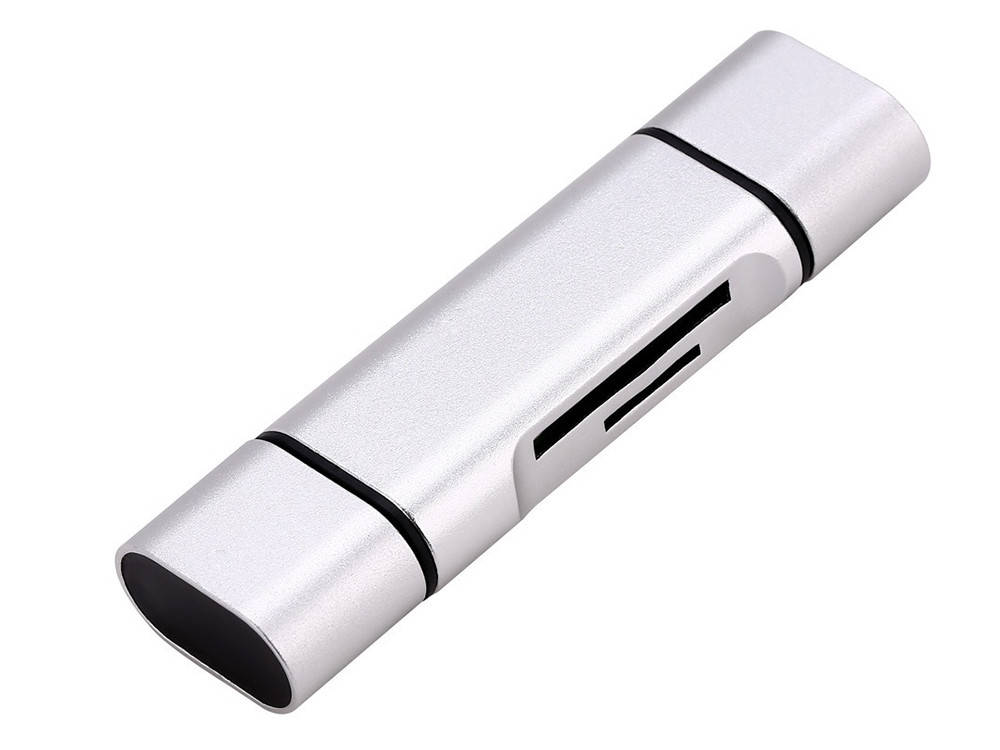 

Универсальный кард-ридер 5 в 1 OTG USB, Type-C, microUSB для MicroSD(TF) и SD. Картридер адаптер Card Reader