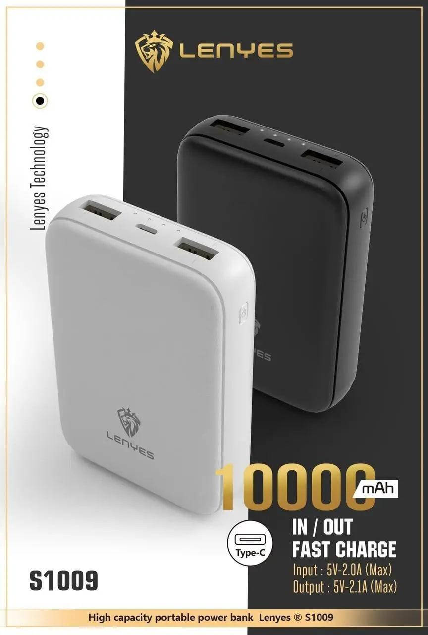 

Портативное зарядное устройство Power bank LENYES S1009 10000mAh, Внешняя зарядка для смартфона .