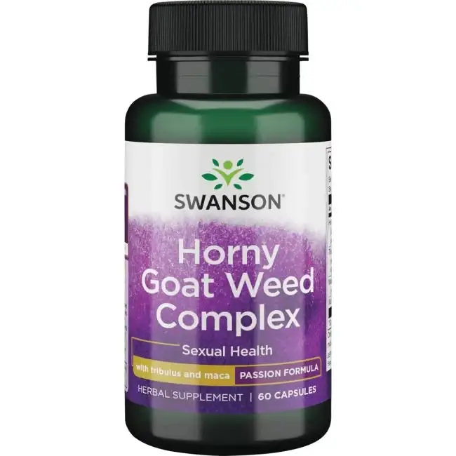 

Horny Goat Weed ( горянка) + растительный комплекс ПОТЕНЦИЯ 60 капс