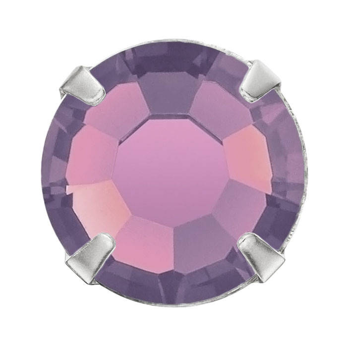 

Стразы в цапах Preciosa (Чехия)  Amethyst Opal/серебро, Фиолетовый