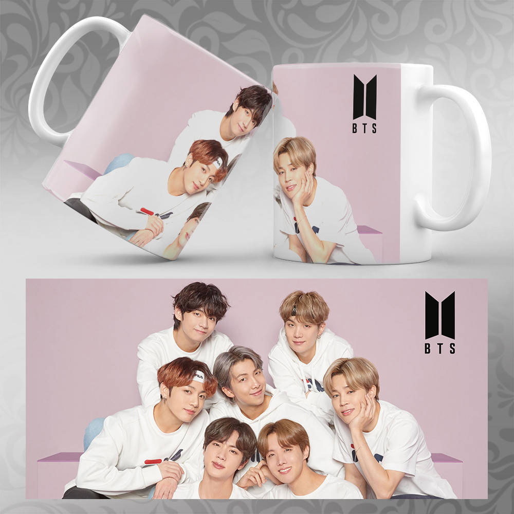 

Чашка K-Pop BTS 128, Белый