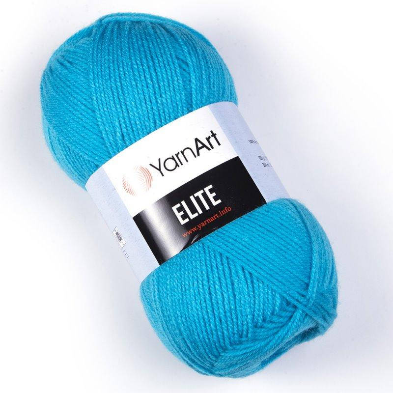 

YarnArt Elite - 45 бирюзовый, Синий