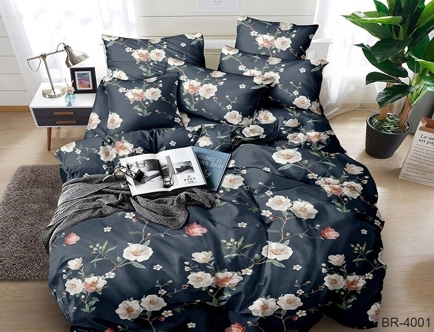 

Постельное белье двуспальный комплект 3D BR4001, Черный