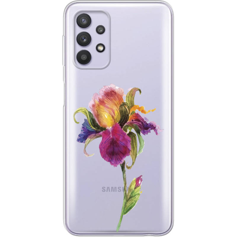 

Чехол Samsung Galaxy A32 4G (A325) с принтом Iris, Прозрачный
