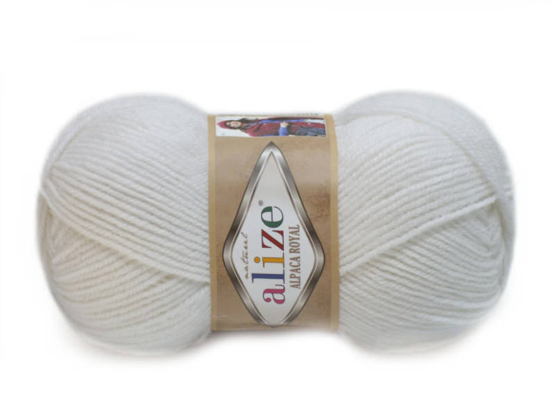 

Alize Alpaca Royal, Белый №55