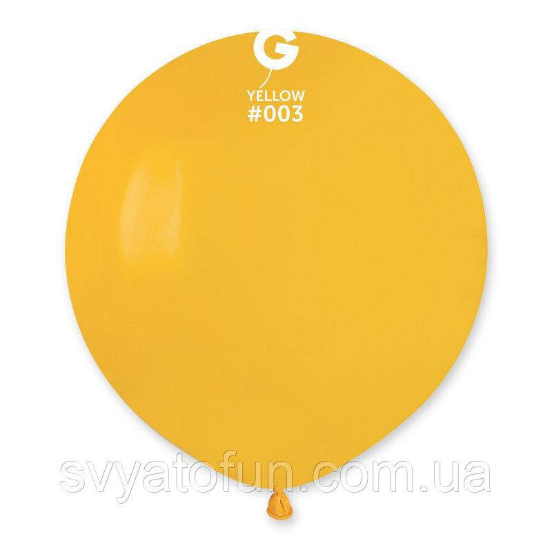 

Латексный воздушный шарик 19" пастель 03 желтый 1шт Gemar