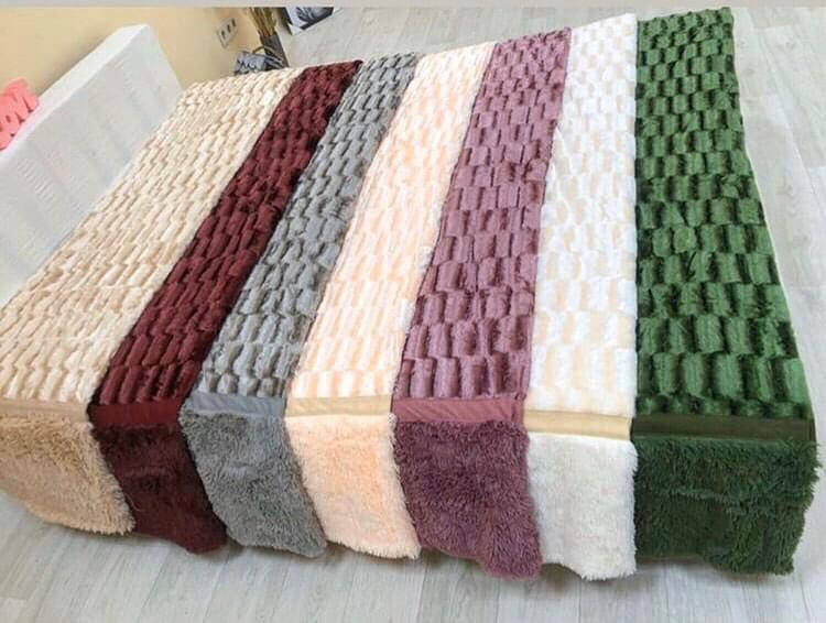 

Шикарный меховой плед-покрывало Норка 220х240, Разные цвета