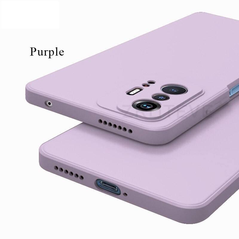 

Силиконовый чехол для Xiaomi 11T / Pro Сиреневый микрофибра soft touch