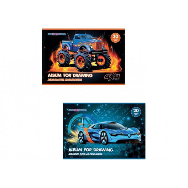 

Альбом для рисования на пружине, 20 листов, "Speed"