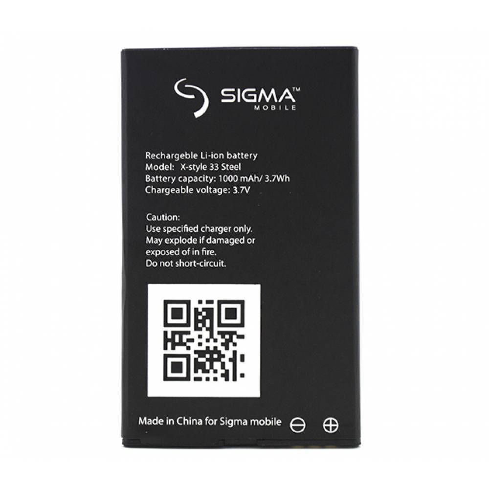 

Акумулятор Original SIGMA X33 Stell (1000 mAh)