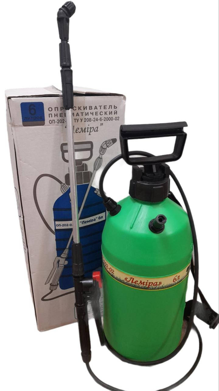 

Опрыскиватель пневматический"Лемира" 6 литров /Лемира,Днепропетровск/, Зелёный