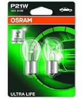

Лампа накаливания P21W 12V 21W BA15s Ultra Life (компл.) (OSRAM)