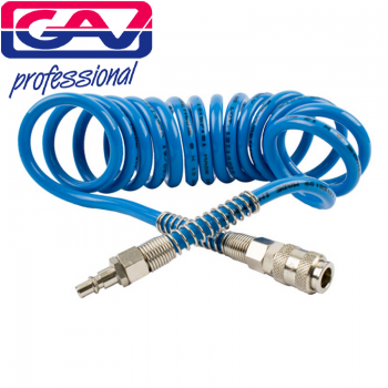 

Шланг спиральный полиуретановый 8м 6,5-10 мм, GAV (Италия), Голубой