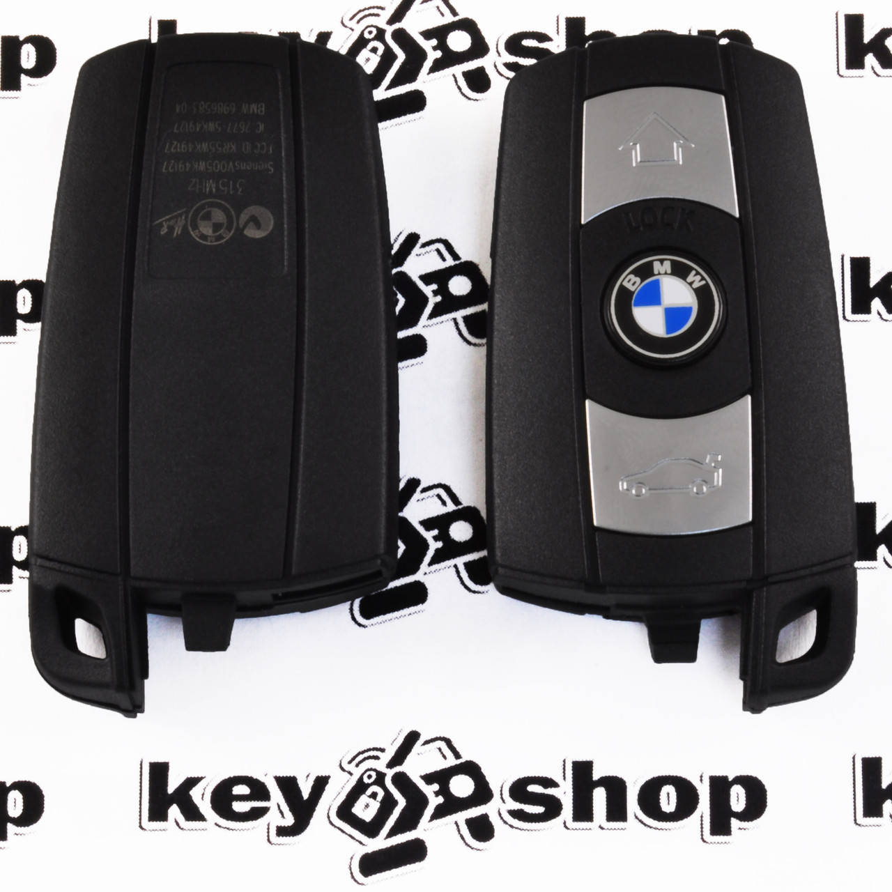 

Ключ BMW (корпус БМВ) Е60, Е65, Е70, Е87, Е90, Х1, Х5, Х6, 3 - кнопки, без лезвия