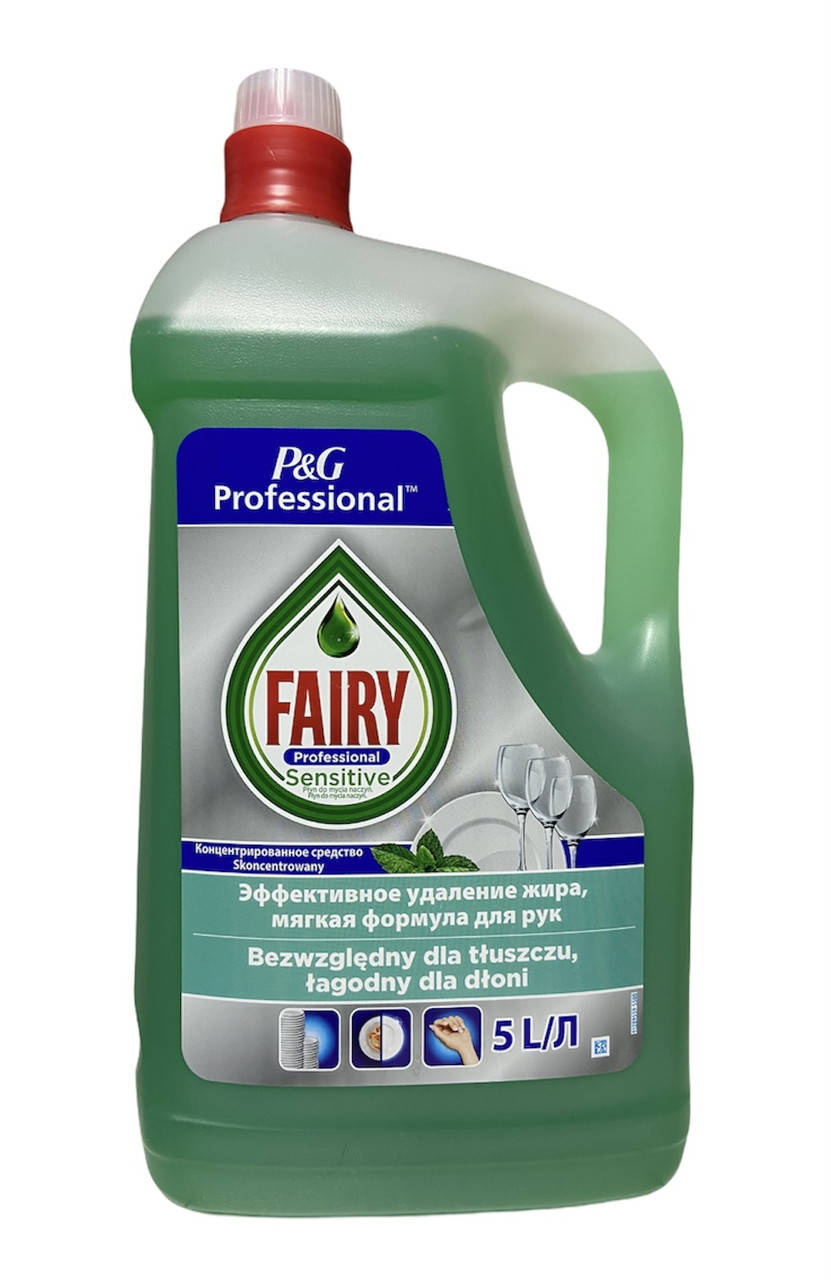 

Гель для миття посуду Fairy Professional Sensitive М'ята 5 л 4084500583115