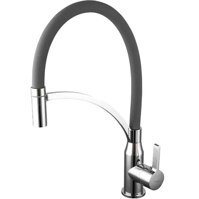 

Смеситель для кухни с гибким изливом Frap F4552, Серый