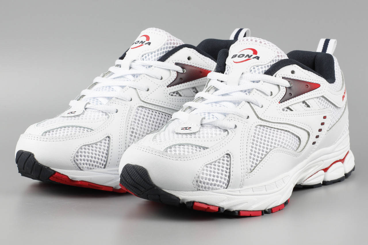 

Кроссовки мужские белые Bona 878A сетка летние Бона Размеры 41 43 44, Белый