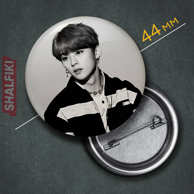 

"Ли Ноу / Lee Know (Stray Kids SKZ)" значок круглый на булавке Ø44 мм