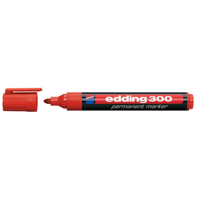 

Маркер перманентный Permanent Edding 1.5-3 мм круглый красный e-300/02
