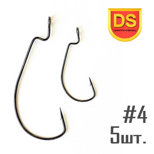 

Крючок Offset Wide №4 Днипро-Свинец (5 шт.)