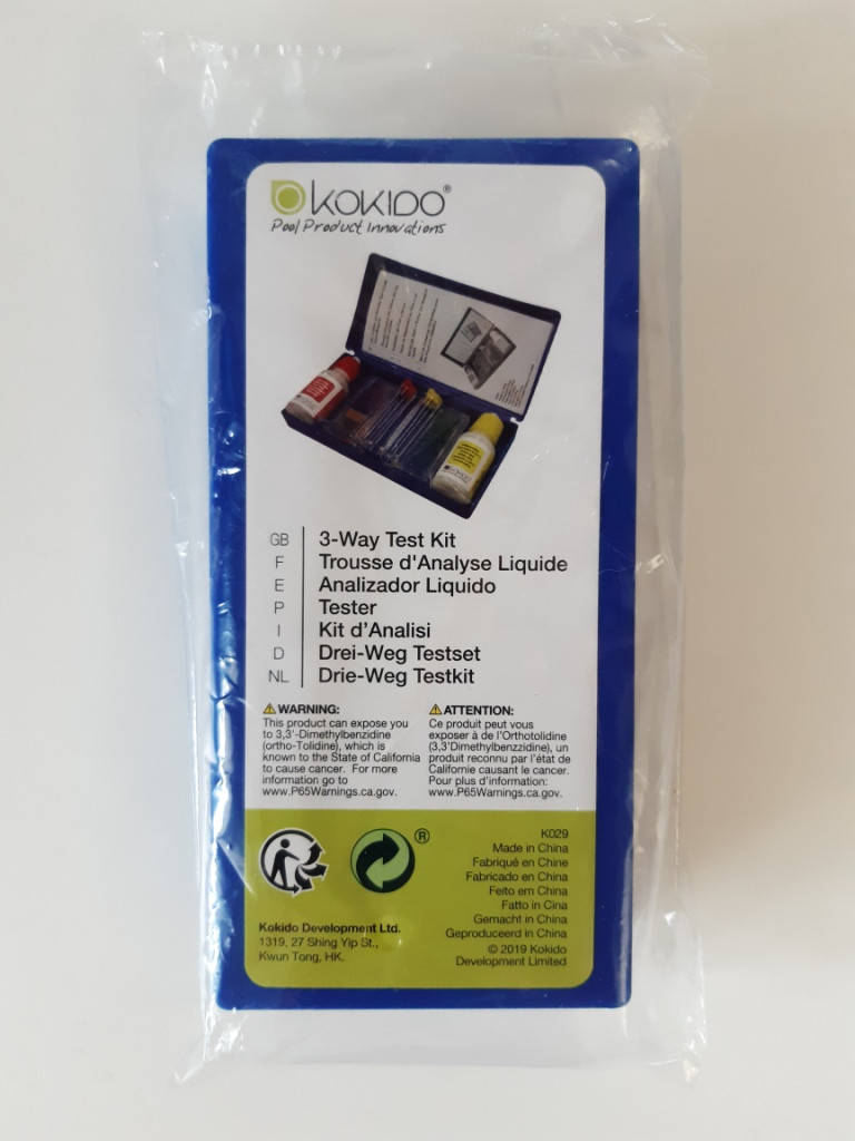 

Тестер для вимірювання рівня pH та хлору у воді.