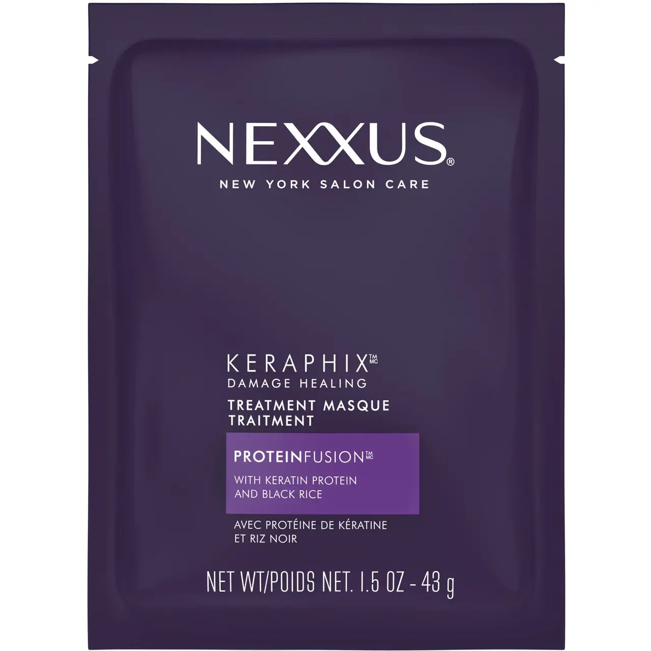 

Nexxus, Keraphix, восстанавливающая маска для поврежденных волос, 43 г (1,5 унции)