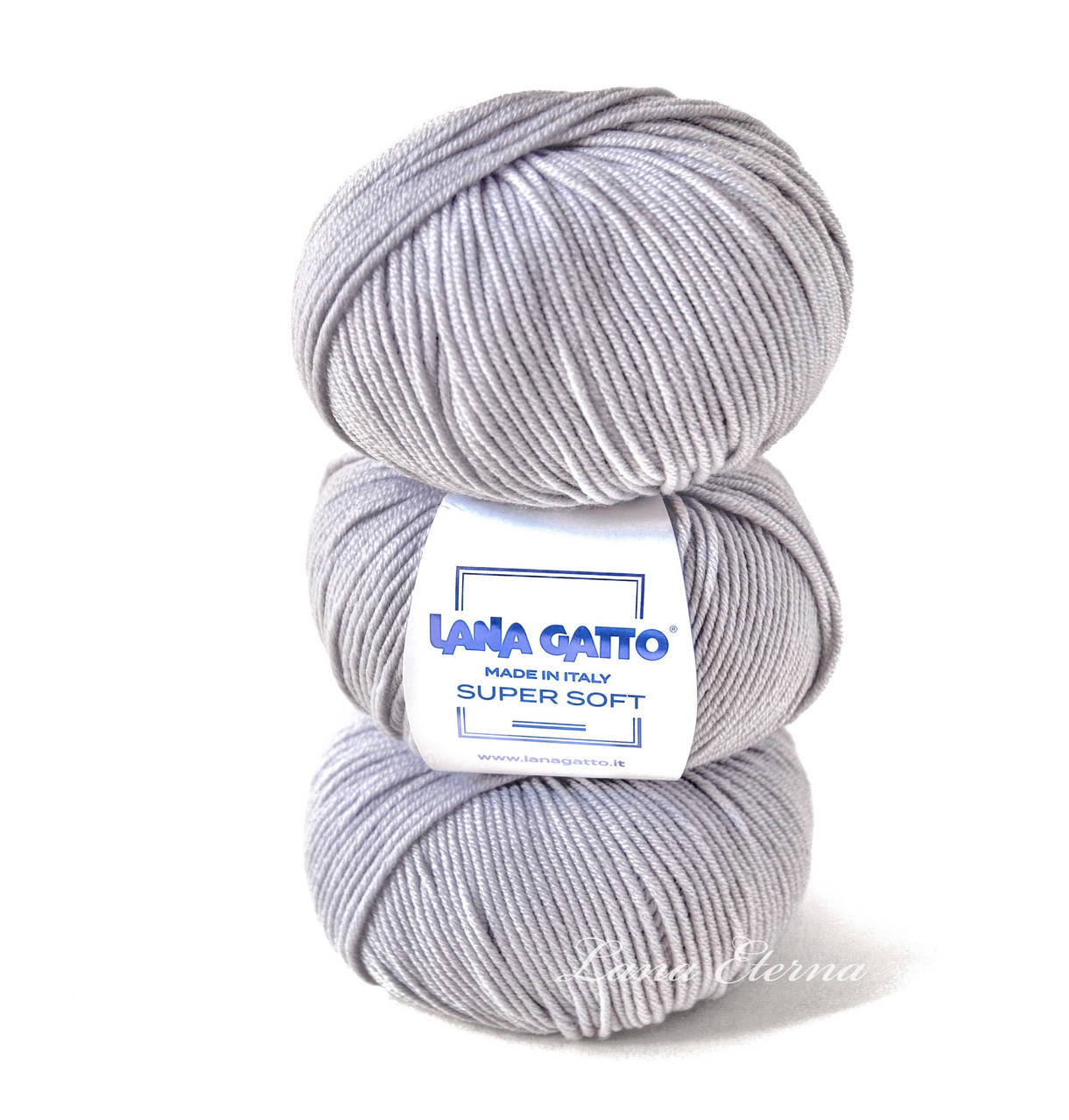 

Lana Gatto Super Soft 12504 Жемчужный серый, Светло-серый