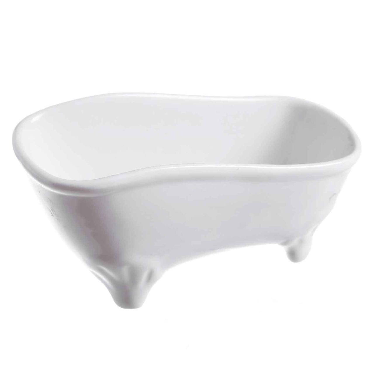 

Тарелка керамическая для снеков "Ванна" BestWay 13,5 * 5,5 * 6,5см, Белый